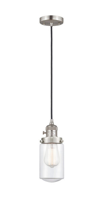 Innovations 201CSW-SN-G312 One Light Mini Pendant, Brushed Satin Nickel