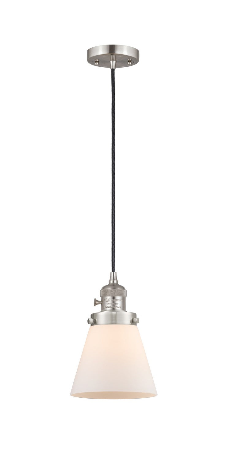 Innovations 201CSW-SN-G61 One Light Mini Pendant, Brushed Satin Nickel