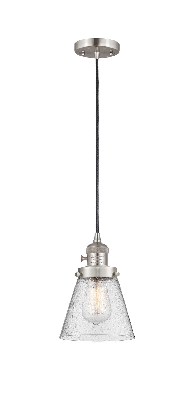 Innovations 201CSW-SN-G64 One Light Mini Pendant, Brushed Satin Nickel
