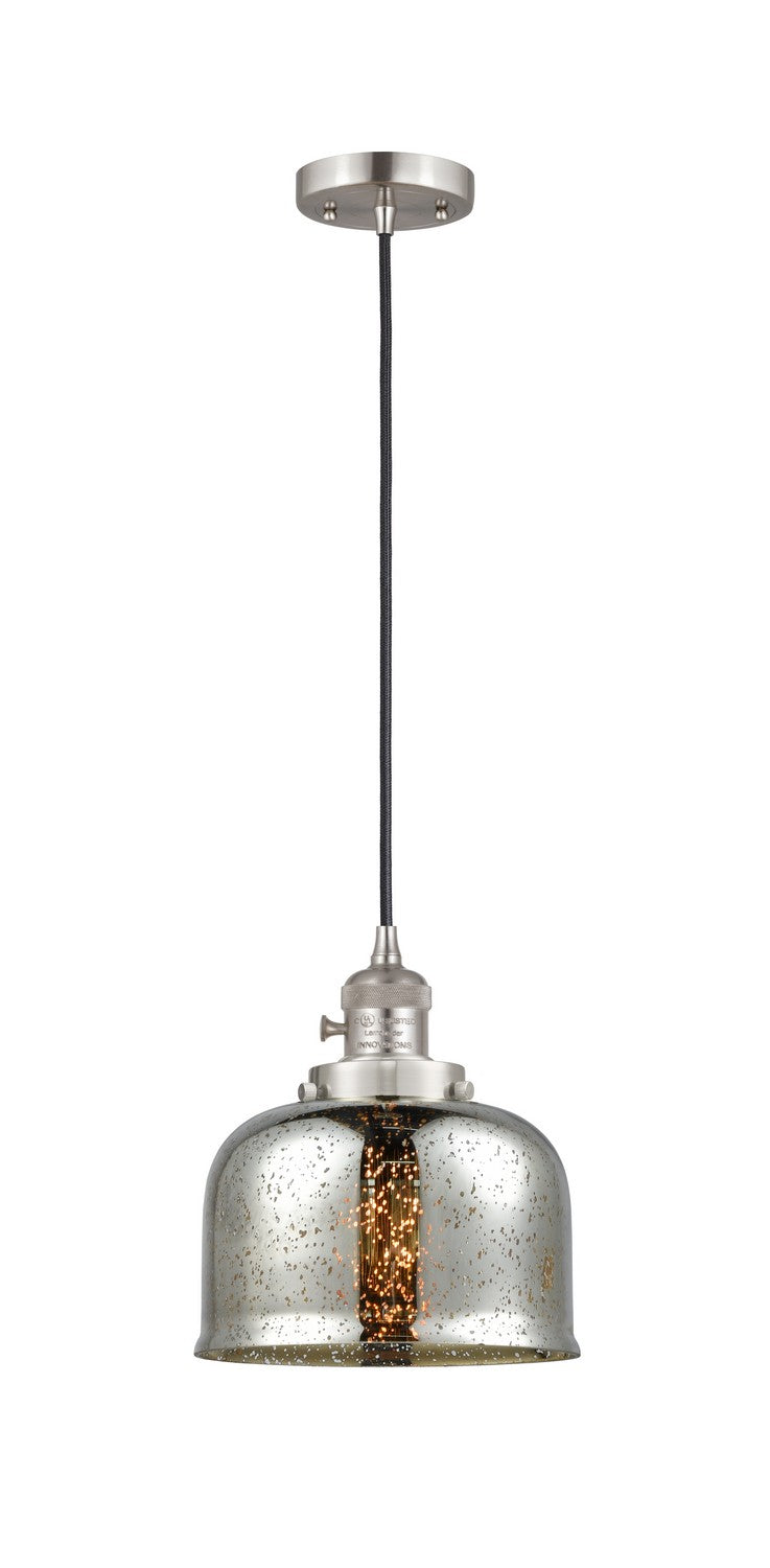 Innovations 201CSW-SN-G78 One Light Mini Pendant, Brushed Satin Nickel