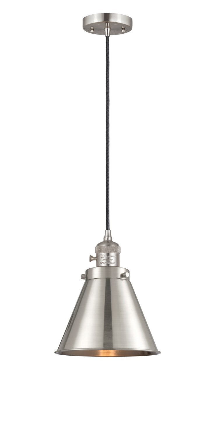 Innovations 201CSW-SN-M13-SN One Light Mini Pendant, Brushed Satin Nickel
