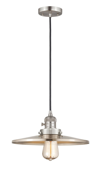 Innovations 201CSW-SN-MFR-SN-12 One Light Mini Pendant, Brushed Satin Nickel