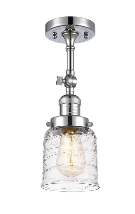Innovations 201F-PC-G513-LED LED Semi-Flush Mount, Polished Chrome