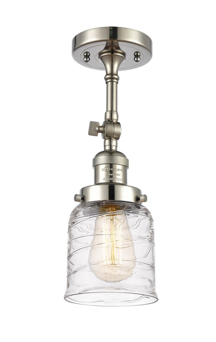 Innovations 201F-PN-G513-LED LED Semi-Flush Mount, Polished Nickel