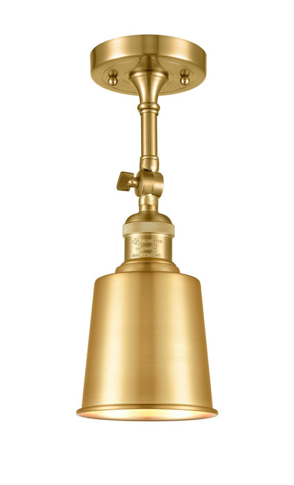 Innovations 201F-SG-M9-SG One Light Semi-Flush Mount, Satin Gold