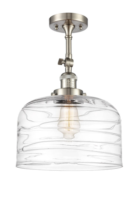 Innovations 201F-SN-G713-L-LED LED Semi-Flush Mount, Brushed Satin Nickel