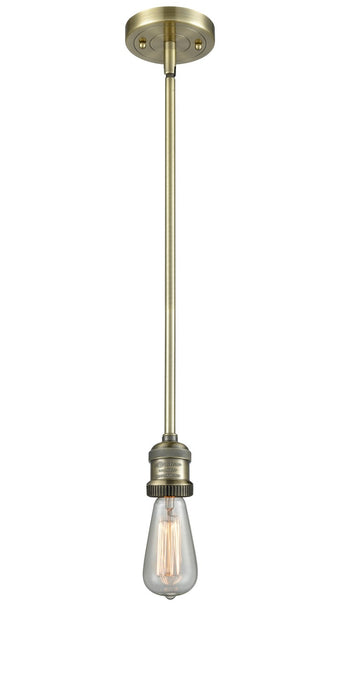 Innovations 201S-AB One Light Mini Pendant, Antique Brass