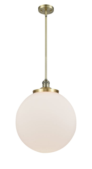 Innovations 201S-AB-G201-16 One Light Pendant, Antique Brass
