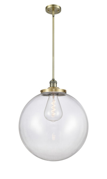 Innovations 201S-AB-G202-18 One Light Pendant, Antique Brass