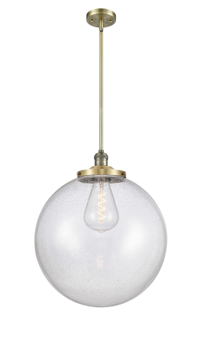 Innovations 201S-AB-G204-18 One Light Pendant, Antique Brass