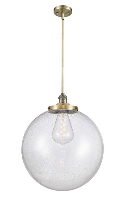 Innovations 201S-AB-G204-18 One Light Pendant, Antique Brass