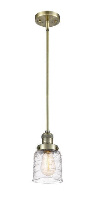Innovations 201S-AB-G513 One Light Mini Pendant, Antique Brass