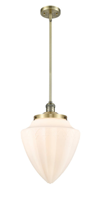 Innovations 201S-AB-G661-12 One Light Mini Pendant, Antique Brass