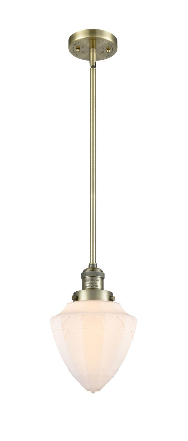 Innovations 201S-AB-G661-7 One Light Mini Pendant, Antique Brass