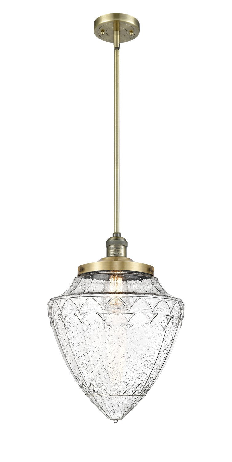 Innovations 201S-AB-G664-12 One Light Mini Pendant, Antique Brass