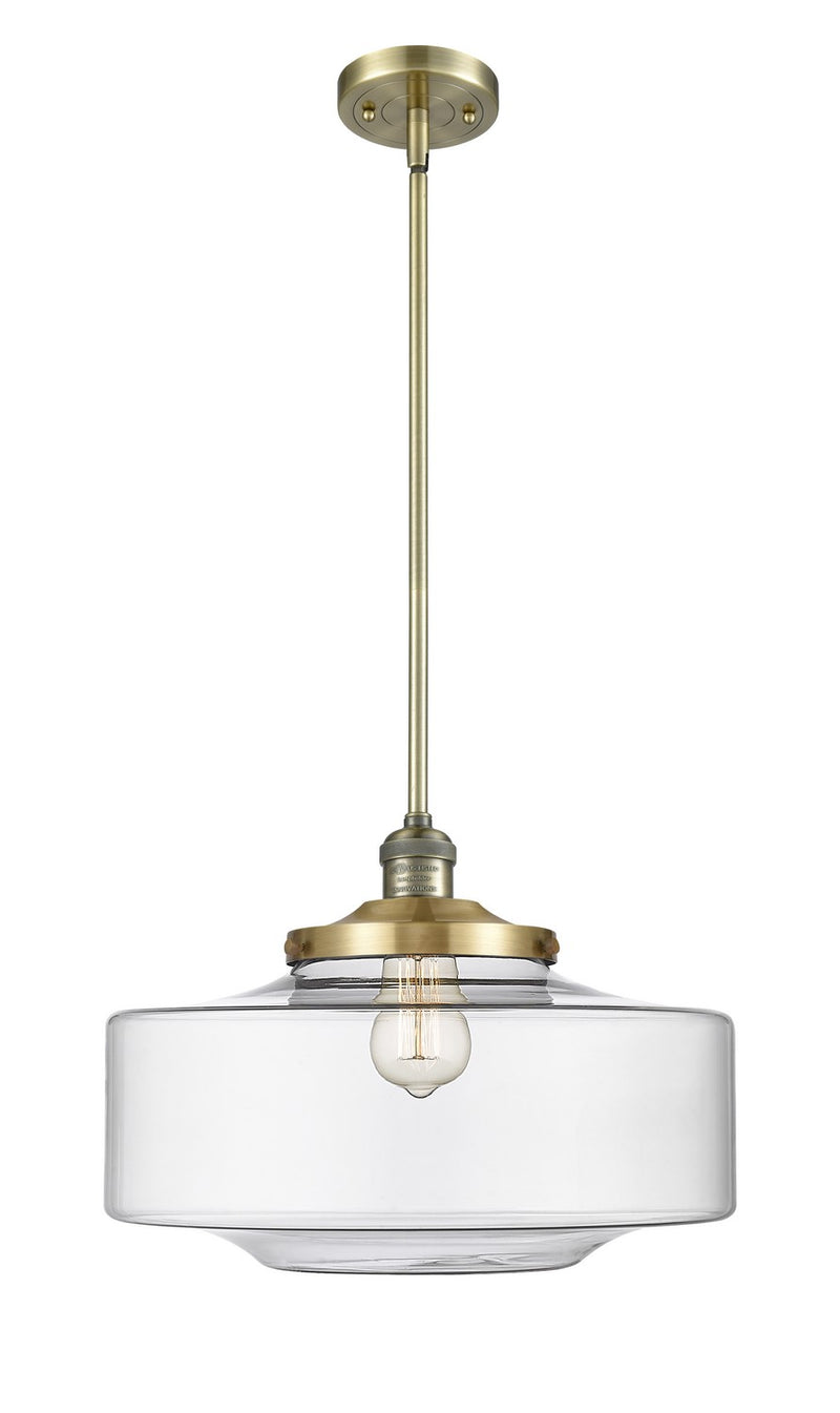 Innovations 201S-AB-G692-16 One Light Mini Pendant, Antique Brass