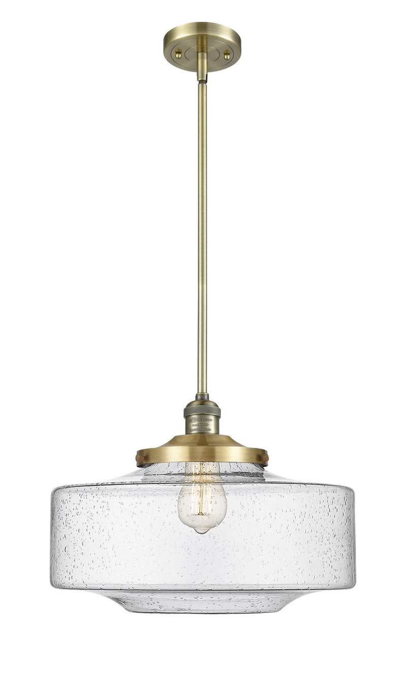 Innovations 201S-AB-G694-16 One Light Mini Pendant, Antique Brass