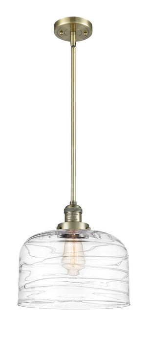 Innovations 201S-AB-G713-L One Light Mini Pendant, Antique Brass