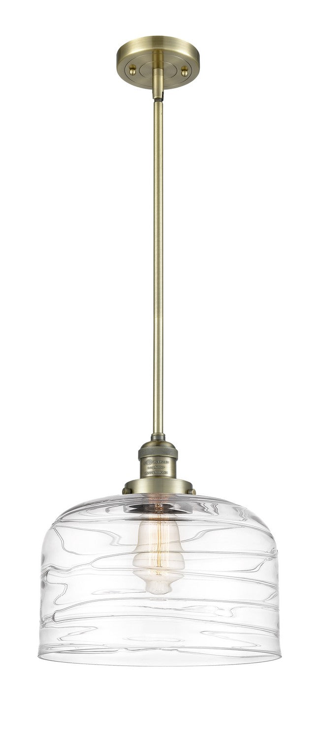 Innovations 201S-AB-G713-L-LED LED Mini Pendant, Antique Brass