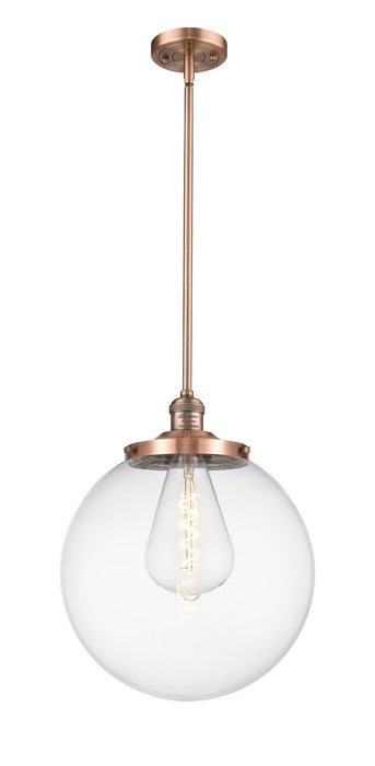 Innovations 201S-AC-G202-14 One Light Pendant, Antique Copper
