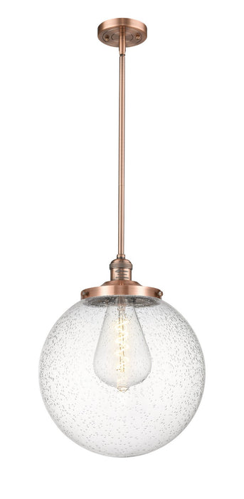 Innovations 201S-AC-G204-14 One Light Pendant, Antique Copper