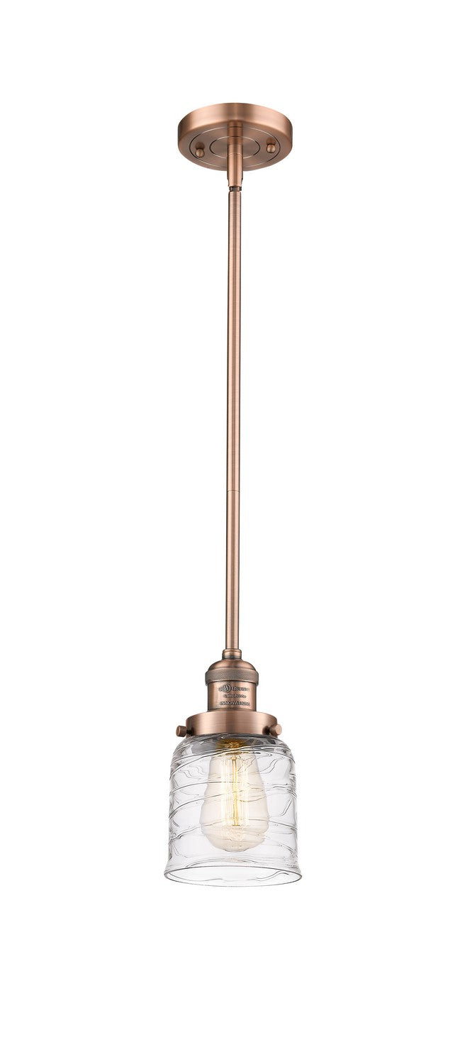 Innovations 201S-AC-G513 One Light Mini Pendant, Antique Copper