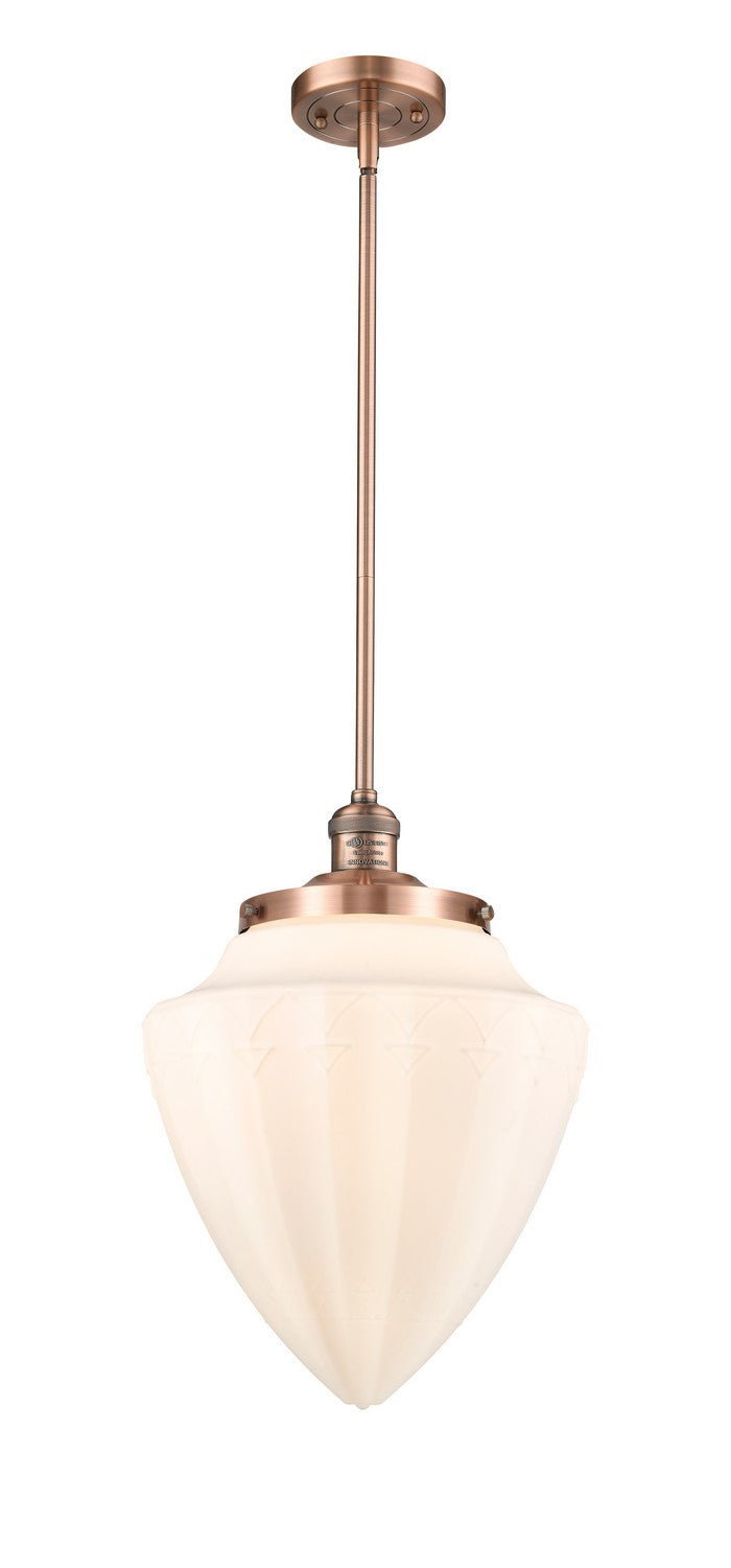 Innovations 201S-AC-G661-12 One Light Mini Pendant, Antique Copper