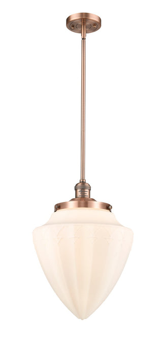 Innovations 201S-AC-G661-12 One Light Mini Pendant, Antique Copper