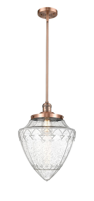 Innovations 201S-AC-G664-12 One Light Mini Pendant, Antique Copper