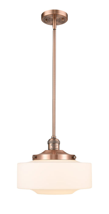 Innovations 201S-AC-G691-12 One Light Mini Pendant, Antique Copper