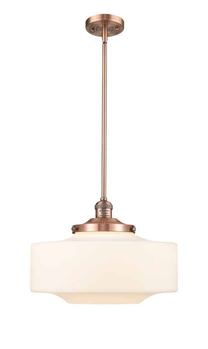 Innovations 201S-AC-G691-16 One Light Mini Pendant, Antique Copper