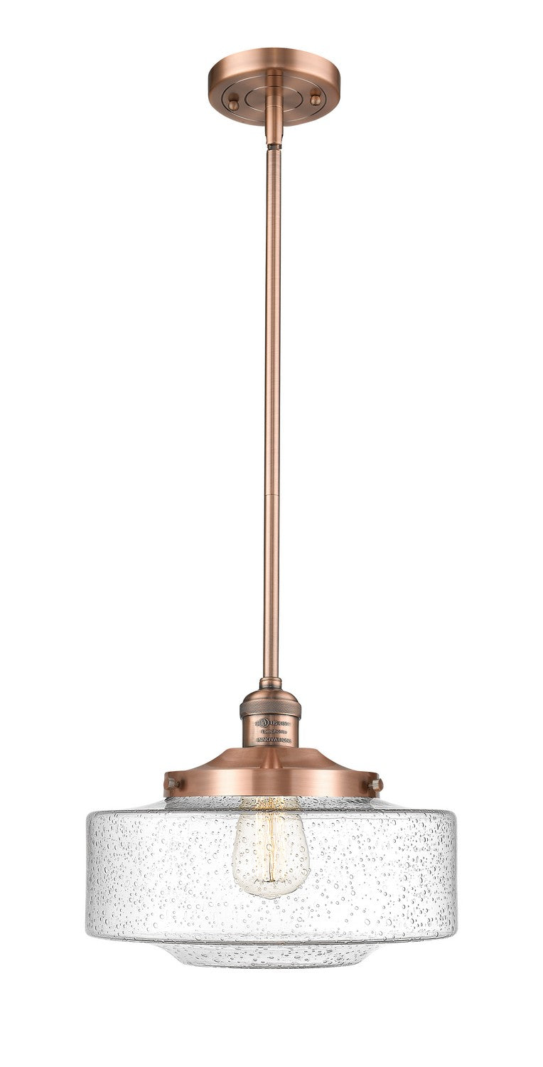 Innovations 201S-AC-G694-12 One Light Mini Pendant, Antique Copper