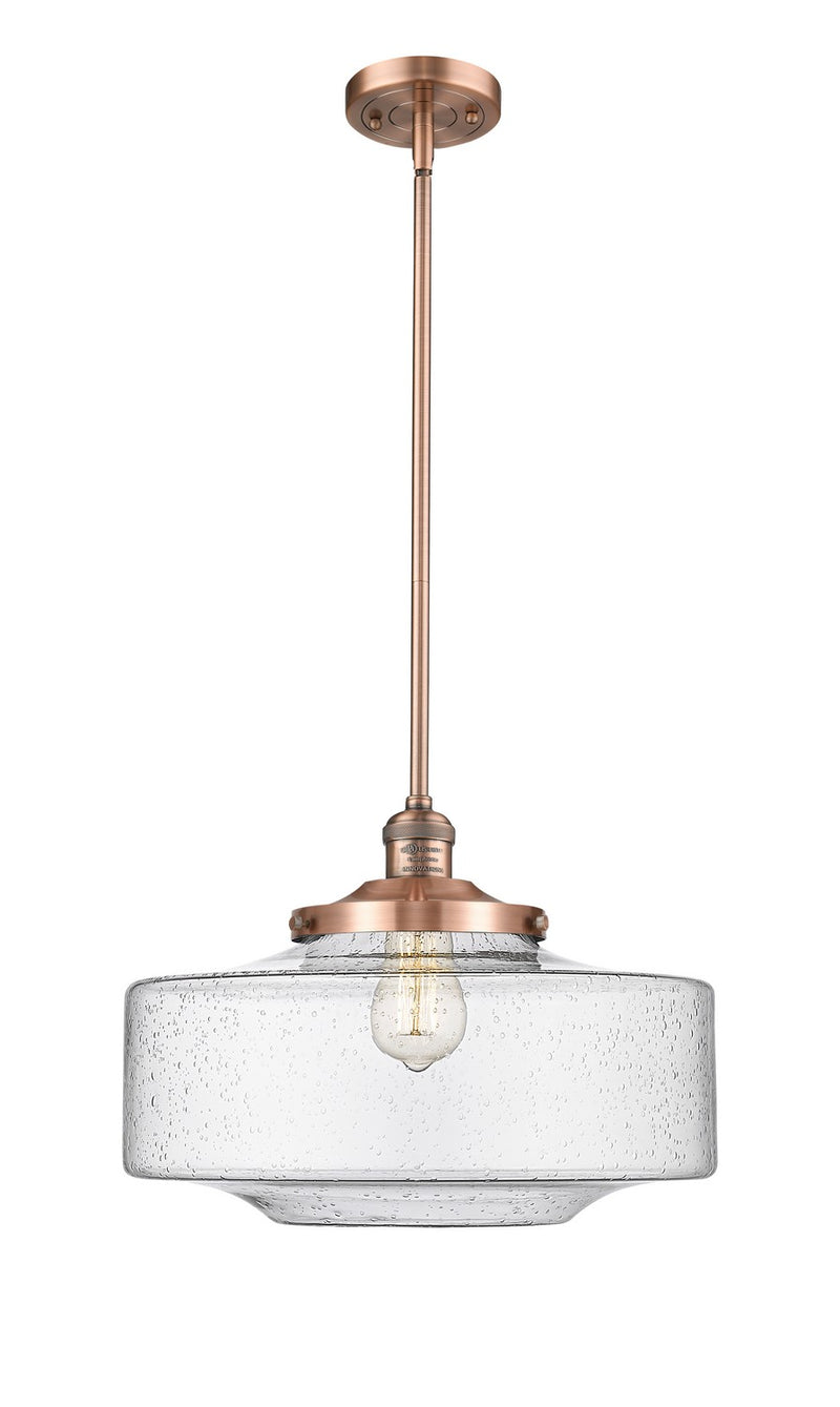 Innovations 201S-AC-G694-16 One Light Mini Pendant, Antique Copper