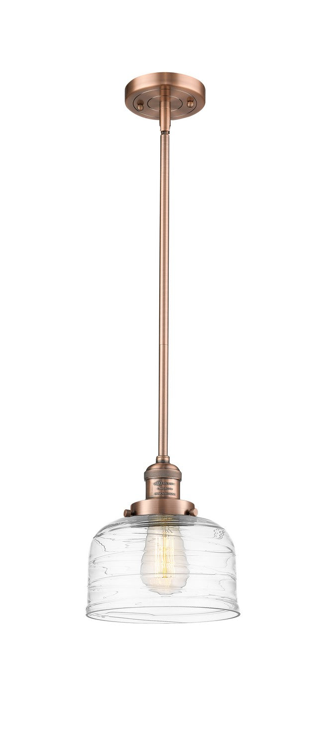 Innovations 201S-AC-G713 One Light Mini Pendant, Antique Copper