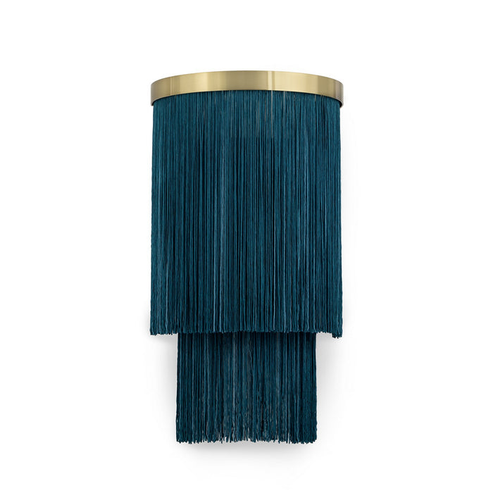 Regina Andrew 15-1220BLU Two Light Wall Sconce, Natural Brass