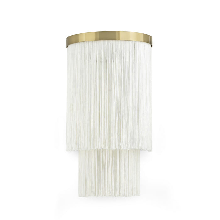 Regina Andrew 15-1220IV Two Light Wall Sconce, Natural Brass