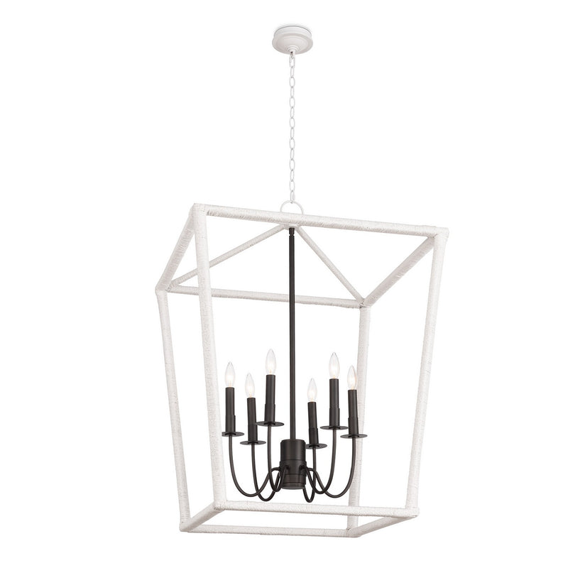 Regina Andrew 16-1432 Six Light Lantern, Blackened Brass