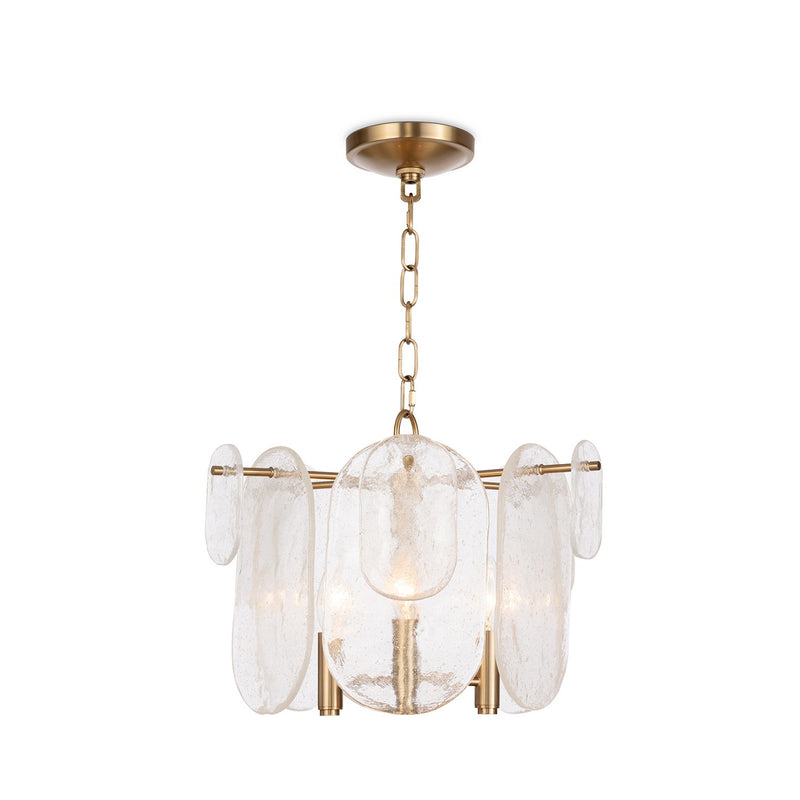 Regina Andrew 16-1445NB Three Light Pendant, Natural Brass