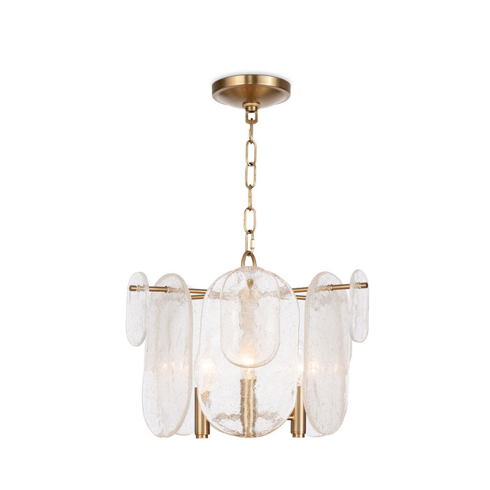Regina Andrew 16-1445NB Three Light Pendant, Natural Brass
