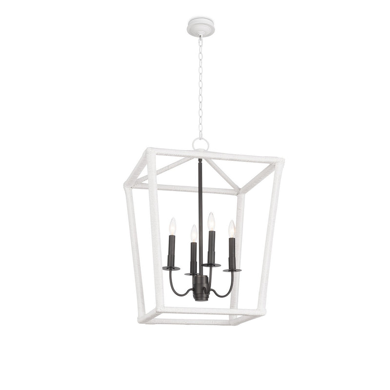 Regina Andrew 16-1450 Four Light Lantern, Blackened Brass