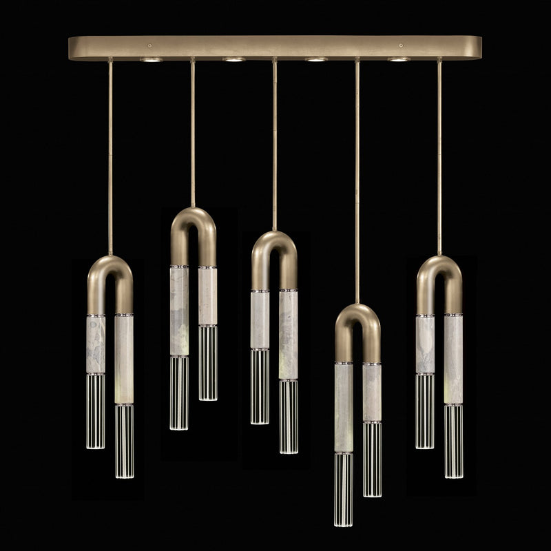 Fine Art 923140-522ST LED Linear Pendant, Gold