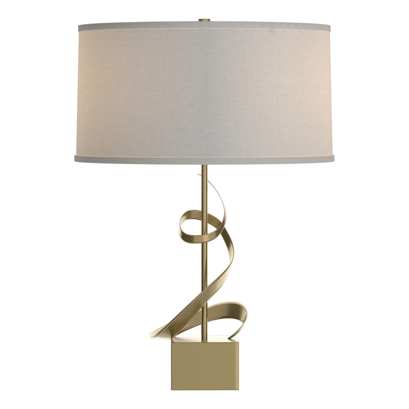 Hubbardton Forge 273030-SKT-86-SE1695 One Light Table Lamp, Modern Brass