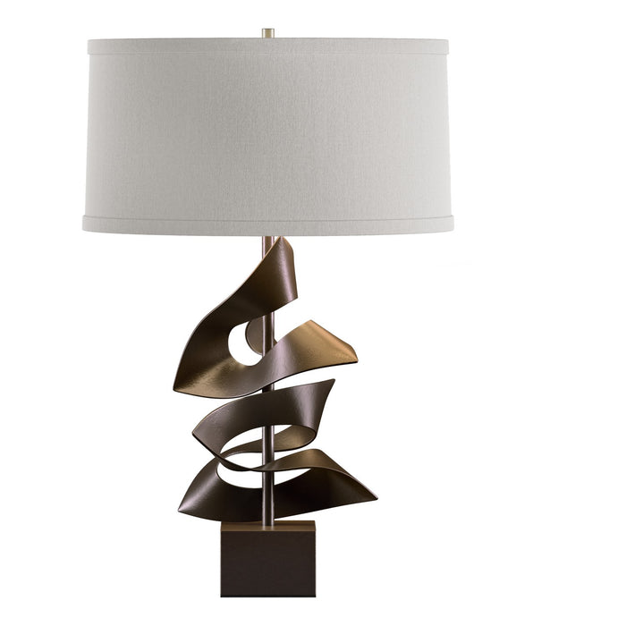 Hubbardton Forge 273050-SKT-05-SE1695 One Light Table Lamp, Bronze