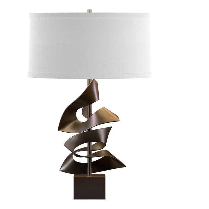 Hubbardton Forge 273050-SKT-05-SF1695 One Light Table Lamp, Bronze