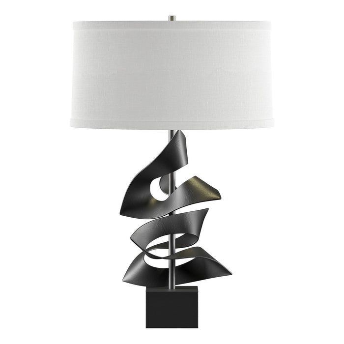 Hubbardton Forge 273050-SKT-10-SF1695 One Light Table Lamp, Black