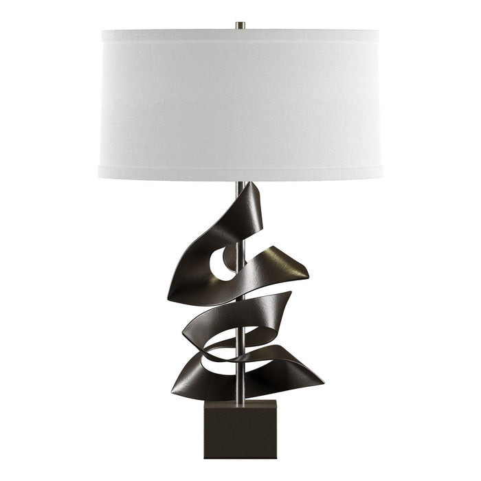 Hubbardton Forge 273050-SKT-14-SF1695 One Light Table Lamp, Oil Rubbed Bronze