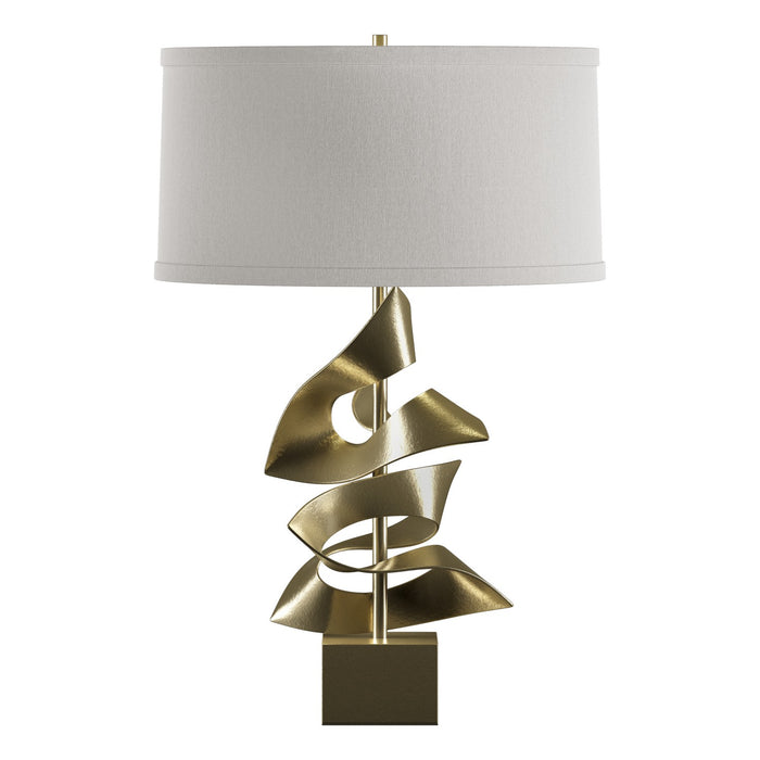 Hubbardton Forge 273050-SKT-86-SE1695 One Light Table Lamp, Modern Brass