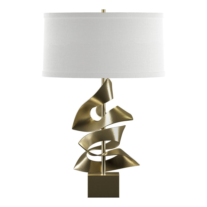 Hubbardton Forge 273050-SKT-86-SF1695 One Light Table Lamp, Modern Brass