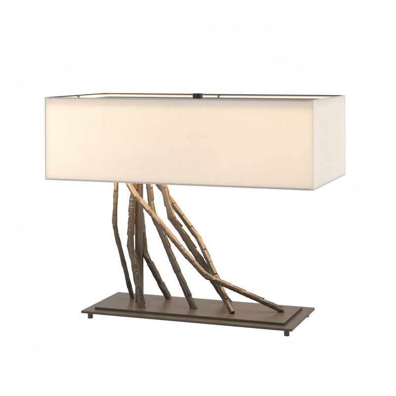 Hubbardton Forge 277660-SKT-07-SF2010 Two Light Table Lamp, Dark Smoke
