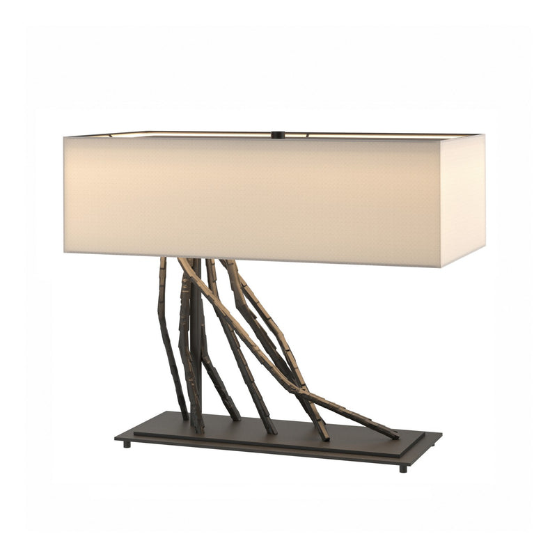 Hubbardton Forge 277660-SKT-10-SE2010 Two Light Table Lamp, Black